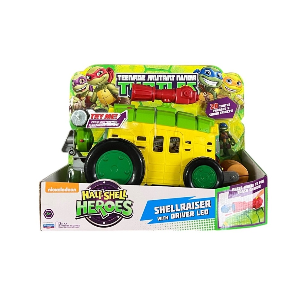TMNT Half-Shell Heroes Shellraiser Vehicle with Leo Figure Playmates 96776